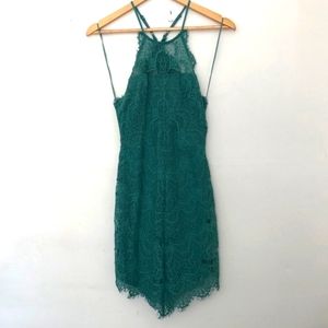 Free People Lace Dress in Teal